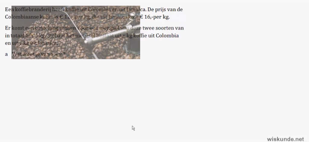 Stelsels van lineaire vergelijkingen Opgave 8