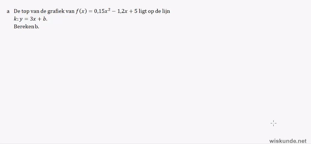Tweedegraadsfuncties en tweedegraadsvergelijkingen Opgave 22
