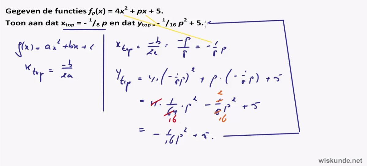 Werken met parameters opgave 42