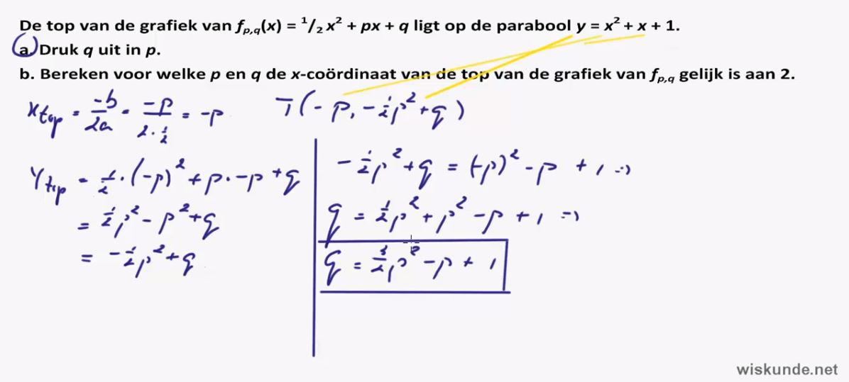 Werken met parameters opgave 46