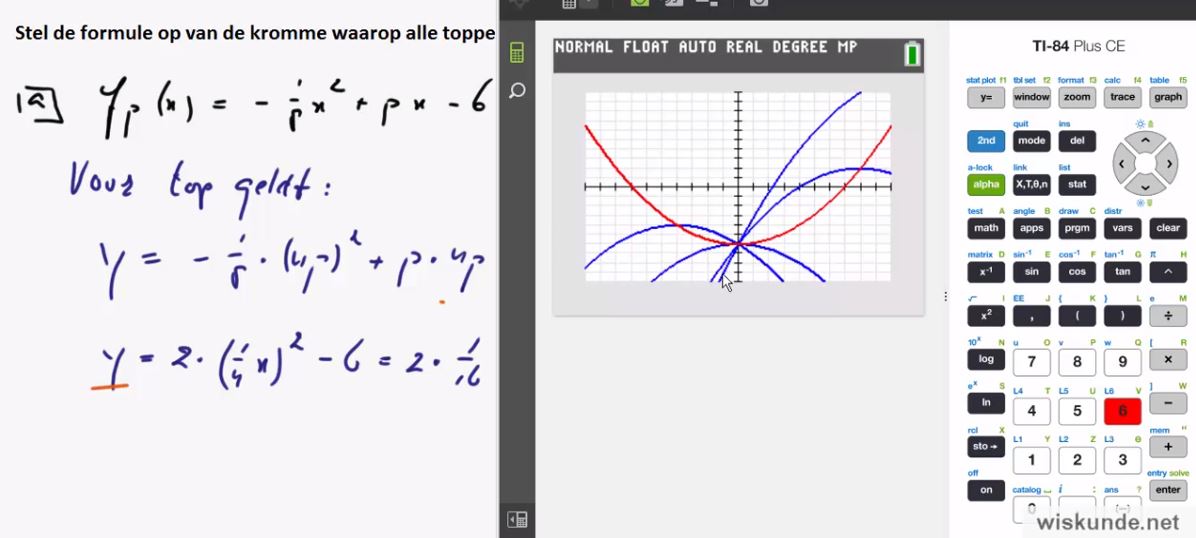 Werken met parameters opgave 57