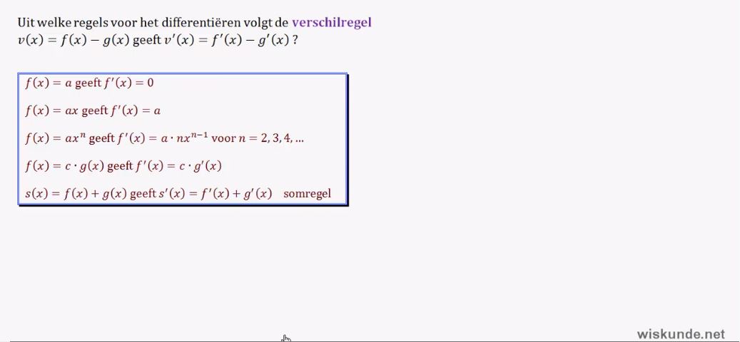 Limiet en afgeleide Opgave 51