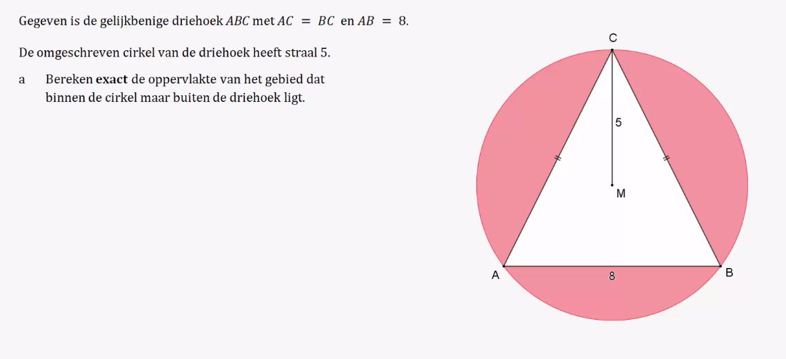 Lengte, omtrek en oppervlakte opgave 25