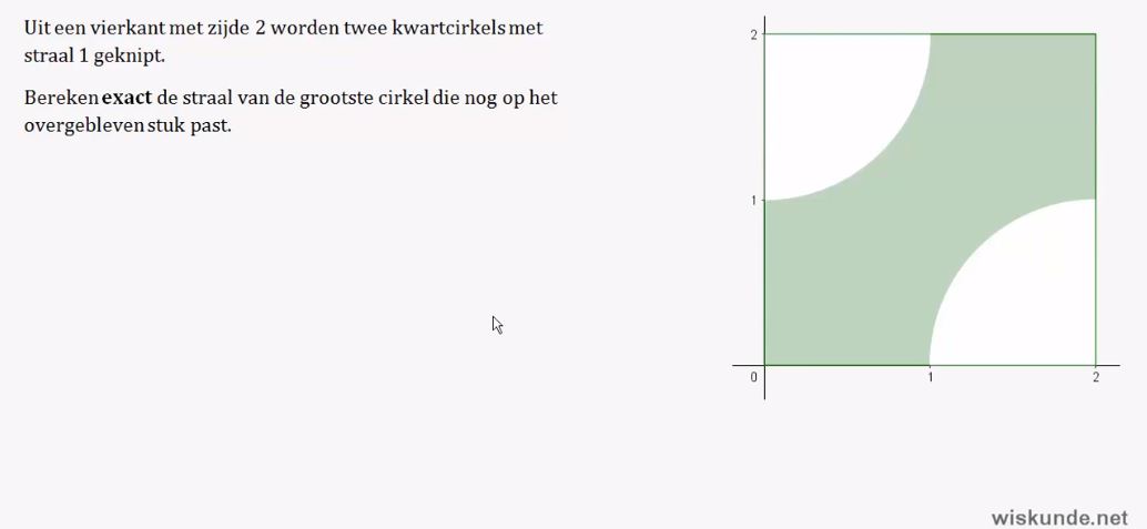 Vergelijkingen in de meetkunde opgave 64