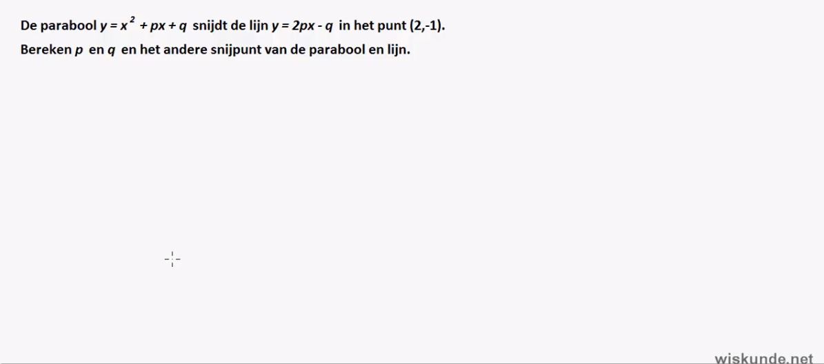 Stelsels vergelijkingen Opgave 15