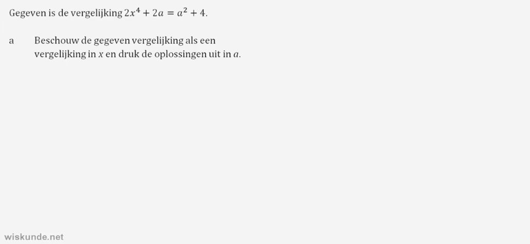 Hogeregraadsvergelijkingen opgave 29