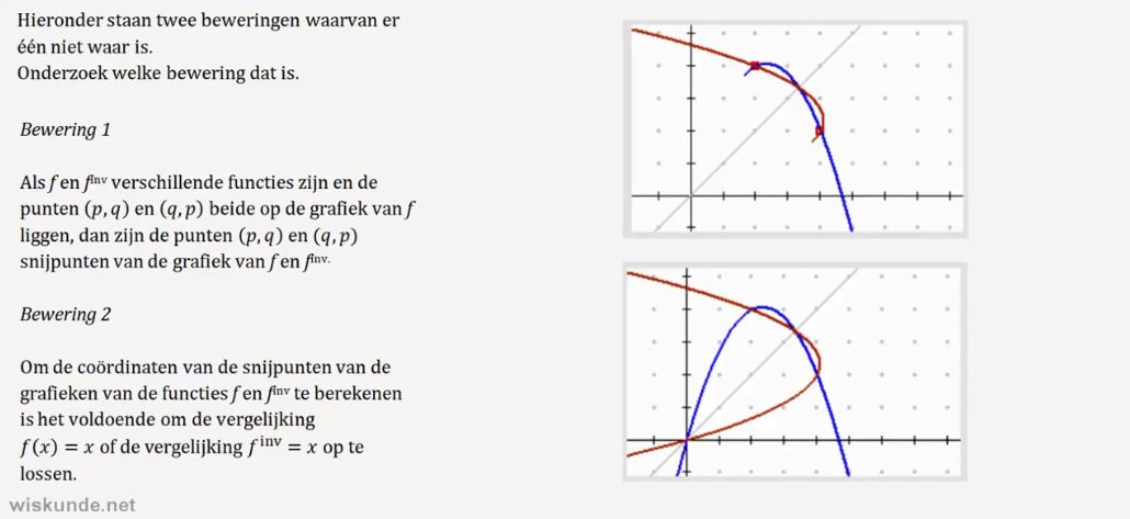 Herleiden van inverse functies Opgave 75