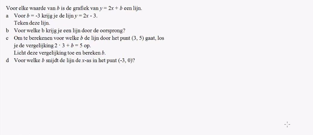 Lineaire verbanden opgave 4