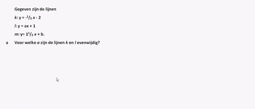 Lineaire verbanden opgave 6