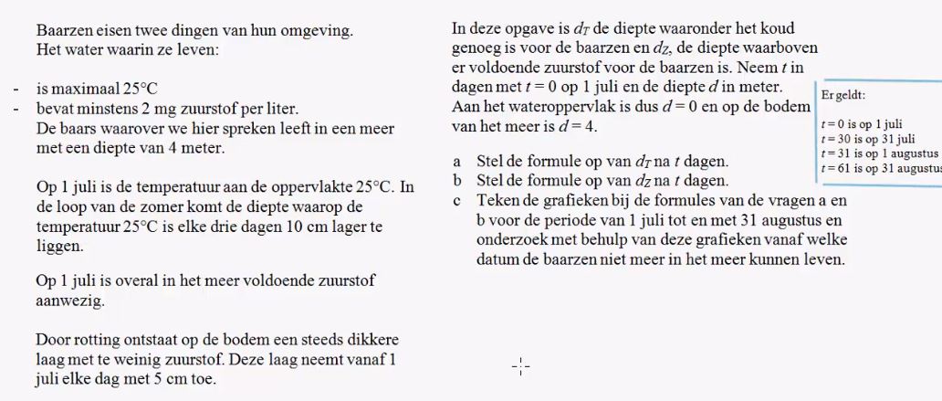 Lineaire verbanden opgave 17