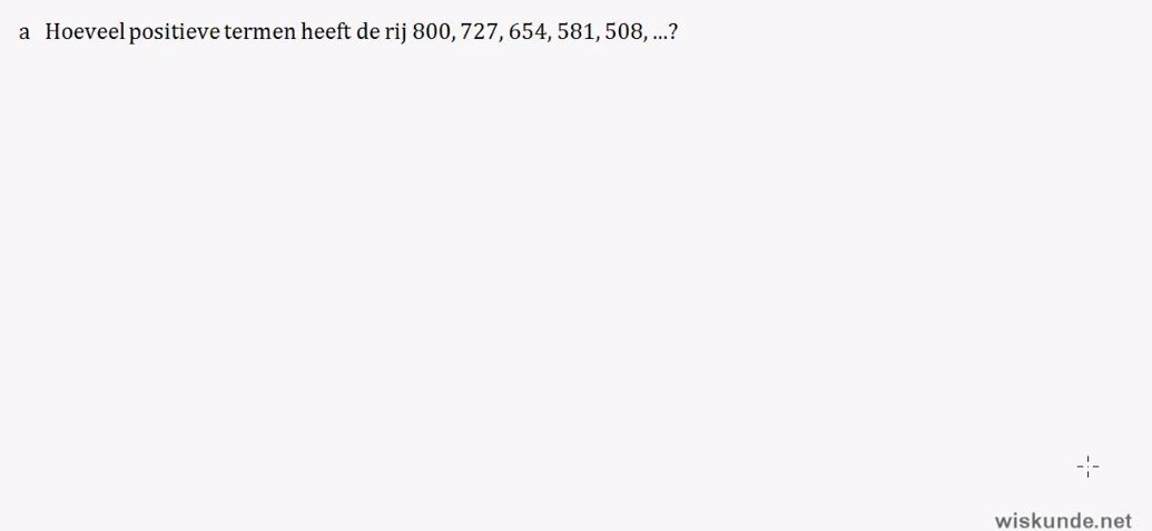 Recursieve en directe formules Opgave 6
