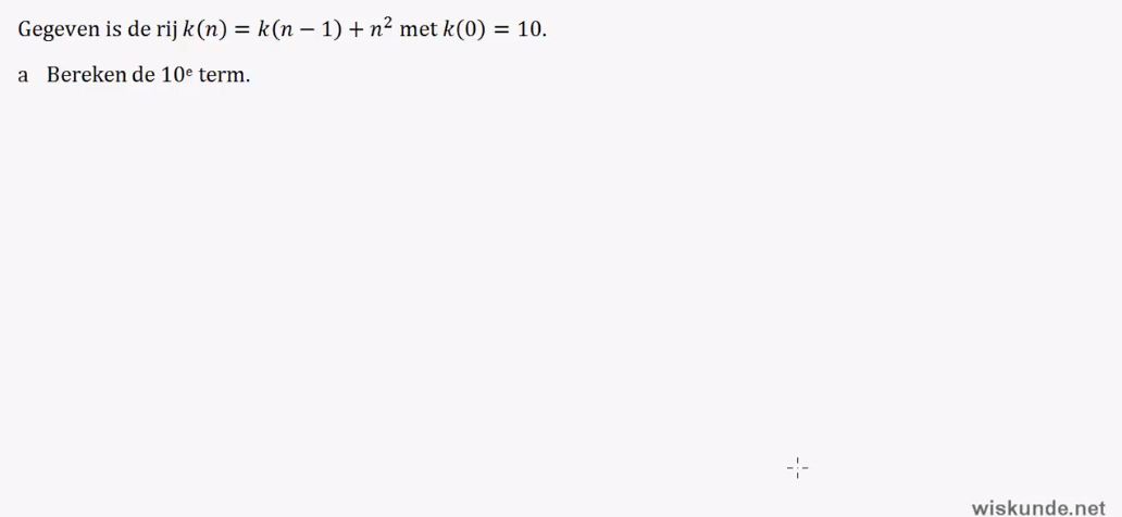 Recursieve en directe formules Opgave 11