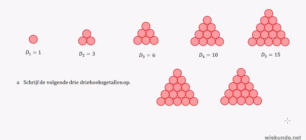 Recursieve en directe formules Opgave 17