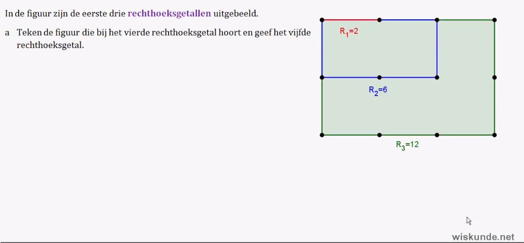 Recursieve en directe formules Opgave 19
