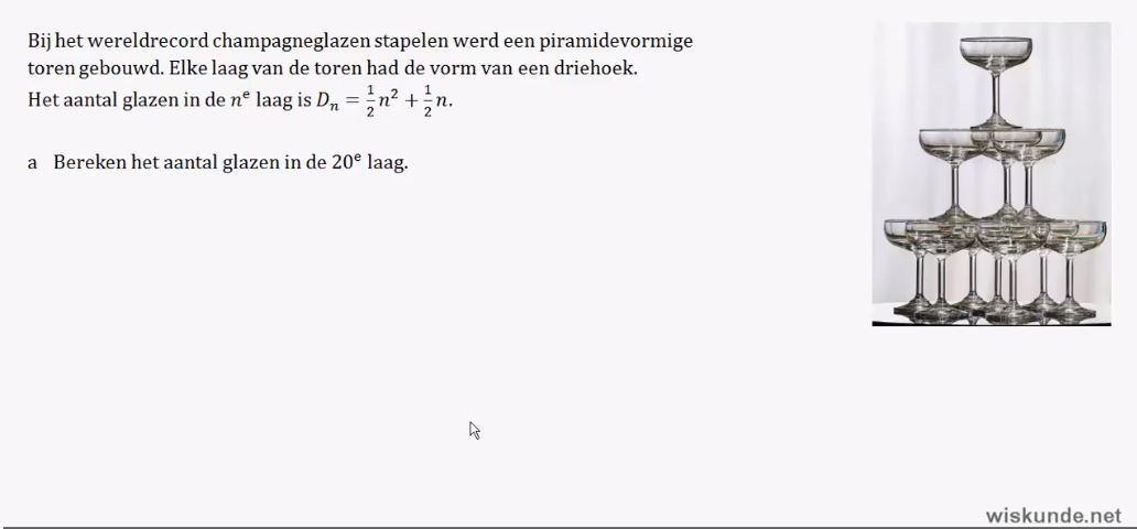 Recursieve en directe formules Opgave 21