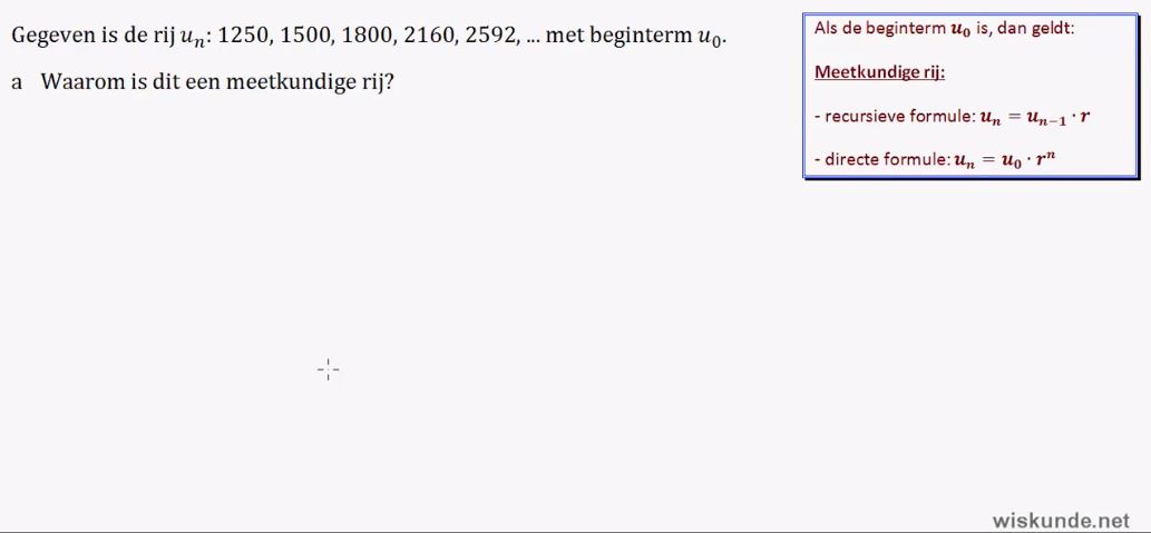 Rekenkundige en meetkundige rijen opgave 29