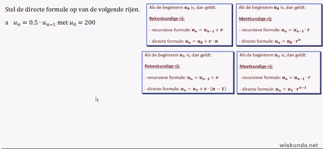 Rekenkundige en meetkundige rijen opgave 30