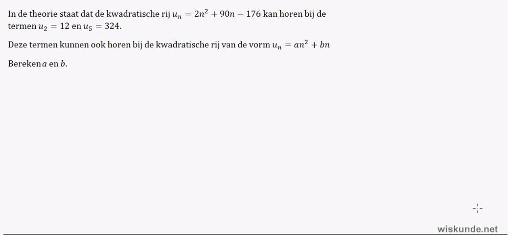 Rekenkundige en meetkundige rijen opgave 37