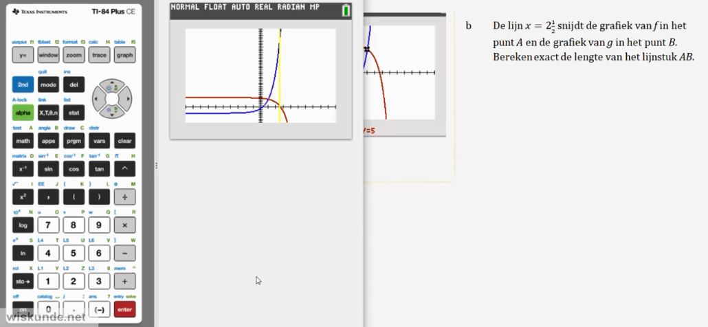 Exponentiële functies Opgave 66
