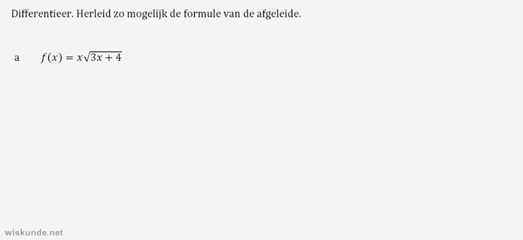 De kettingregel Opgave 55