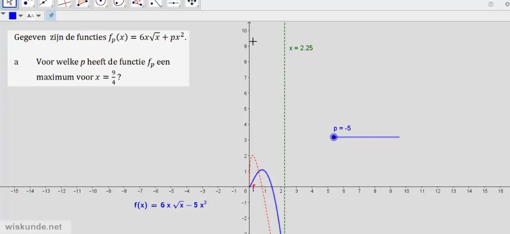 Functies met parameters opgave 65