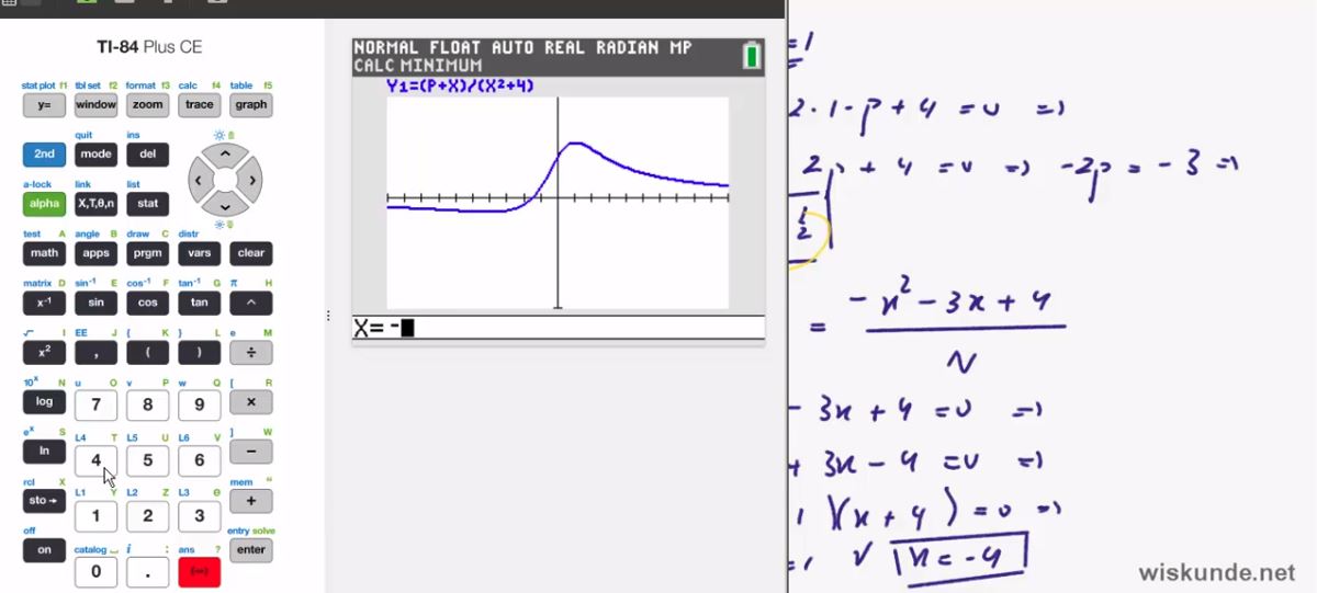 Functies met parameters opgave 72