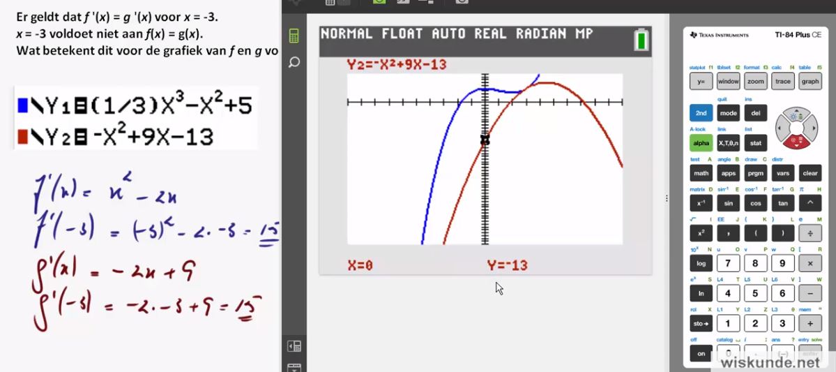 Functies met parameters opgave 75