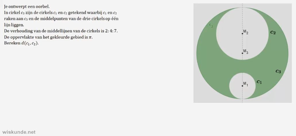Afstanden en raaklijnen bij cirkels opgave 64