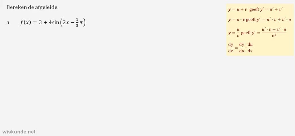 Herleiden en differentiëren opgave 78