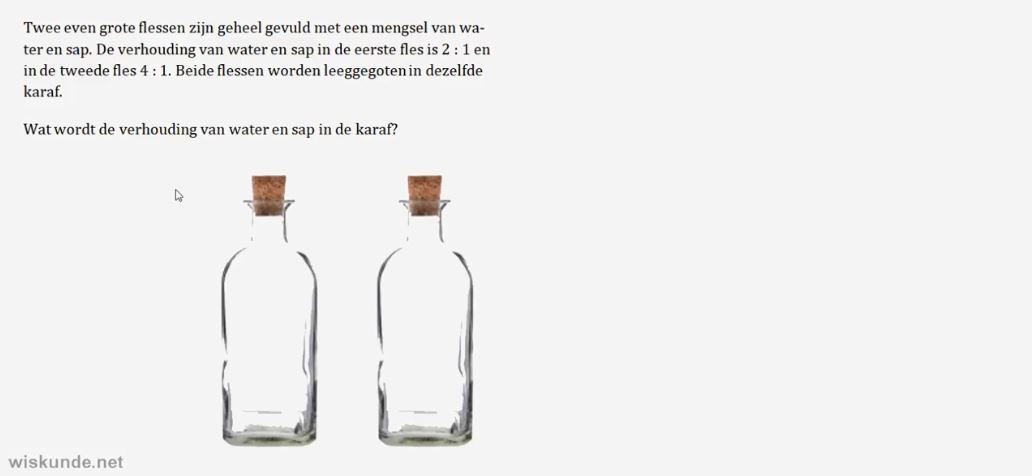 Rekenen met procenten en verhoudingen opgave 16