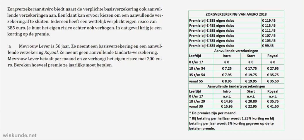 Omgaan met tabellen Opgave 48