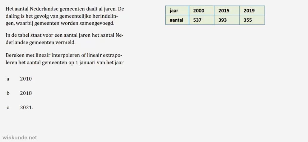 Omgaan met tabellen Opgave 50