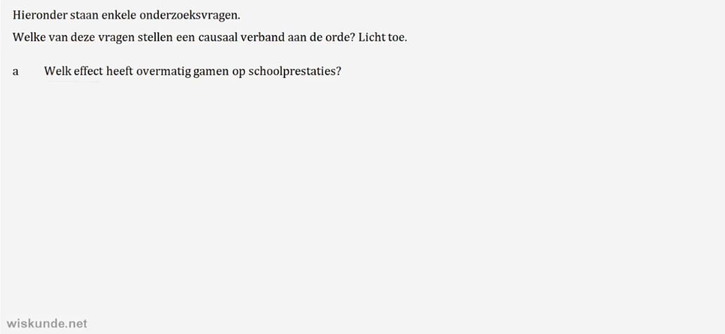 De onderzoeksvraag Opgave 5