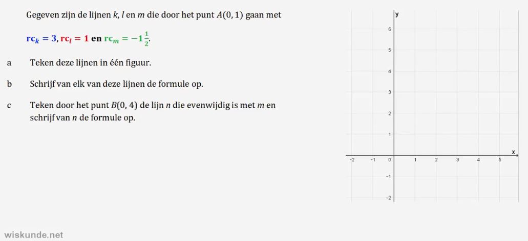 Lineaire formules Opgave 4
