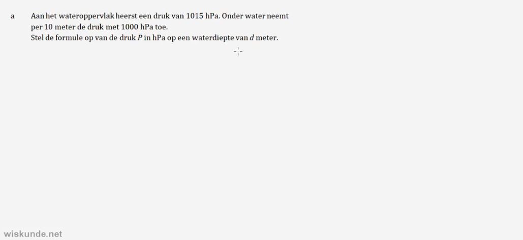 Lineaire formules Opgave 12