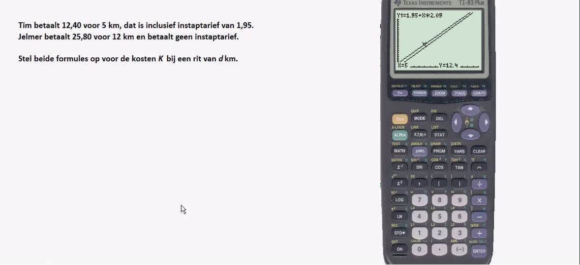 Lineaire formules Opgave 13