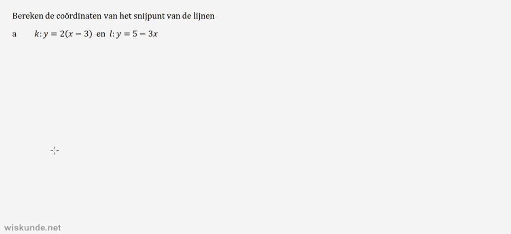 Lineaire formules vergelijken Opgave 26