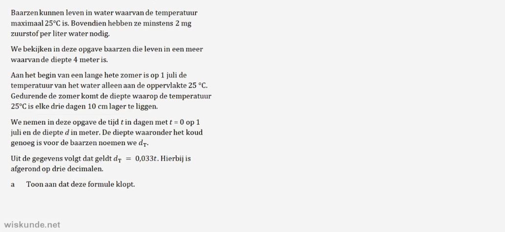 Lineaire formules vergelijken Opgave 39