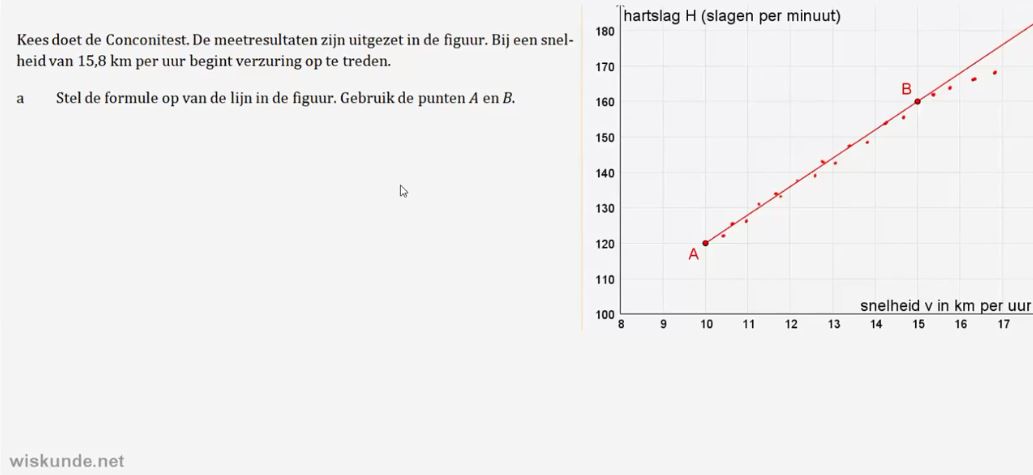 Lineaire formules opstellen Opgave 53
