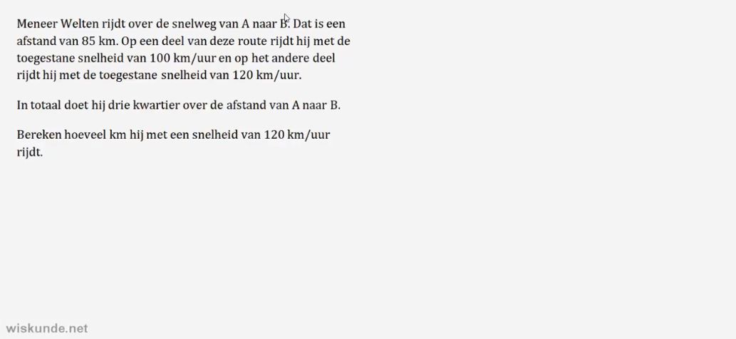 Lineaire vergelijkingen met twee variabelen Opgave 71