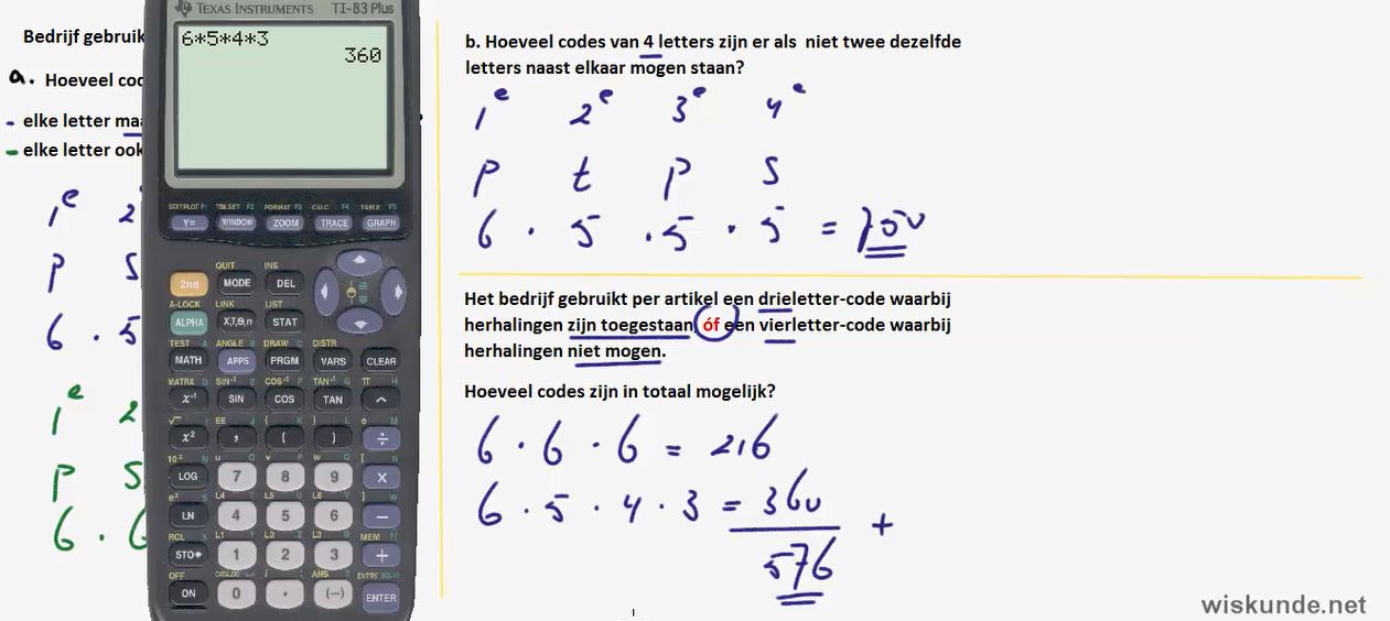 Regels bij telproblemen opgave 11