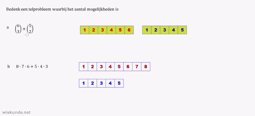 Permutaties en combinaties Opgave 38