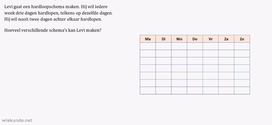 Allerlei telproblemen opgave 58