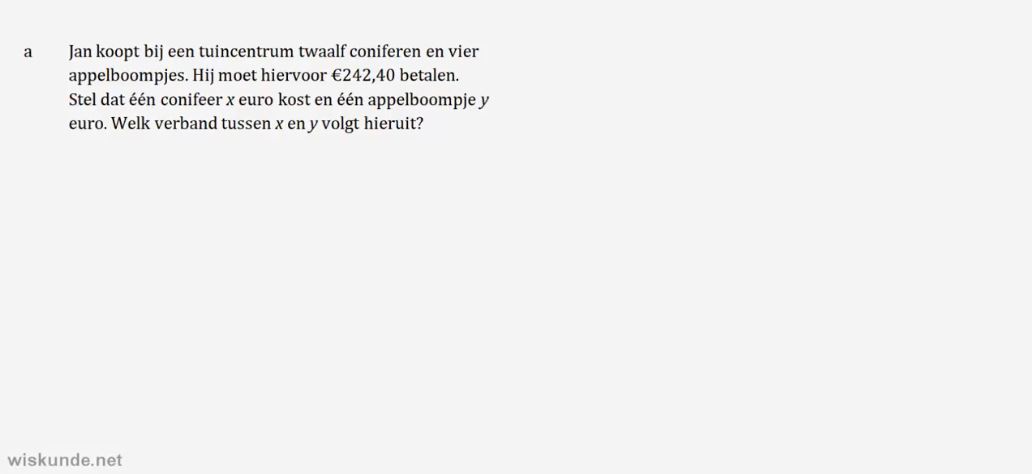 Stelsels vergelijkingen opgave 34