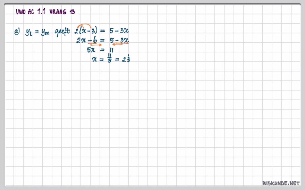 Lineaire formules Opgave 13