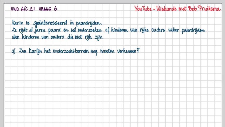 De statistische cyclus Opgave 6