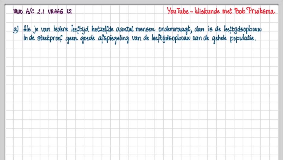 De statistische cyclus Opgave 12