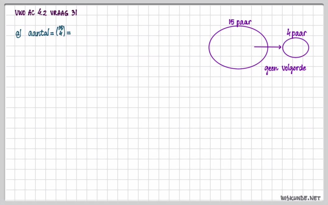 Permutaties en combinaties Opgave 31