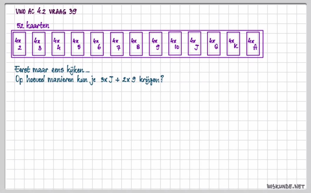 Permutaties en combinaties Opgave 39