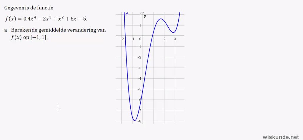 Differentiequotiënten en snelheden opgave 39